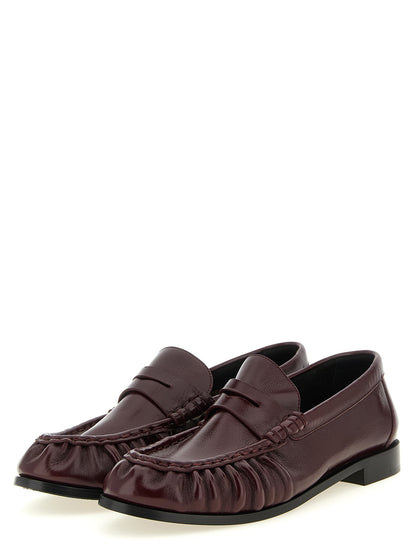 Bordeaux Calfskin Slip-On Loafers