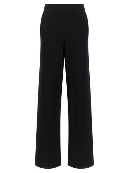 Black Wool Casual Pants