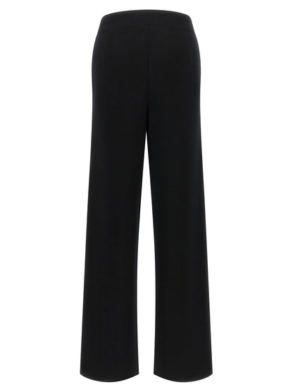 Black Wool Casual Pants