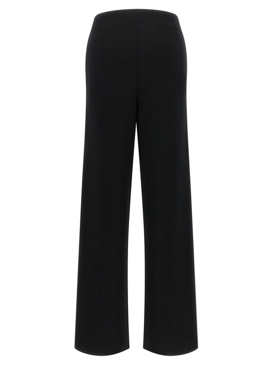 Black Wool Casual Pants