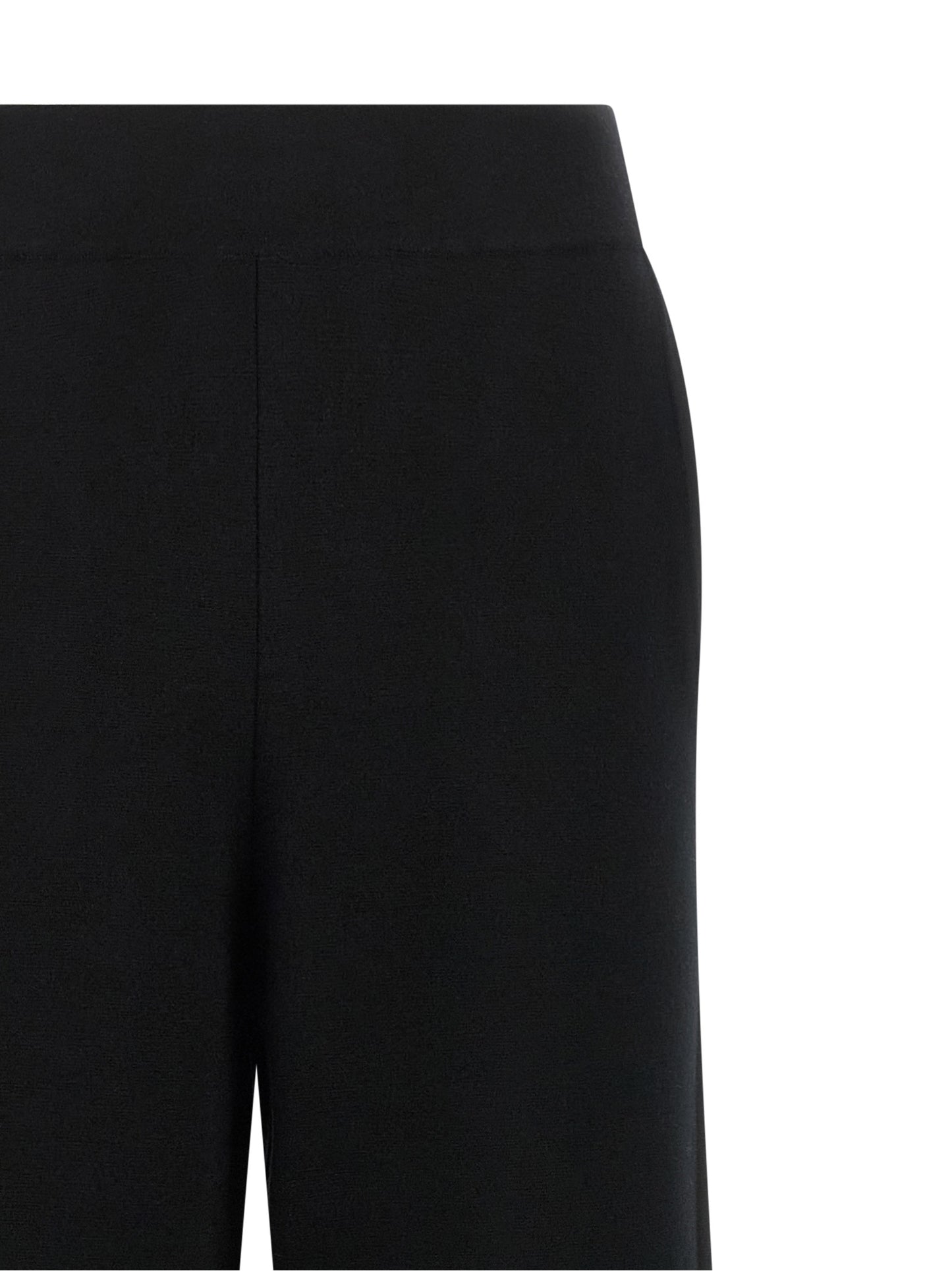 Black Wool Casual Pants