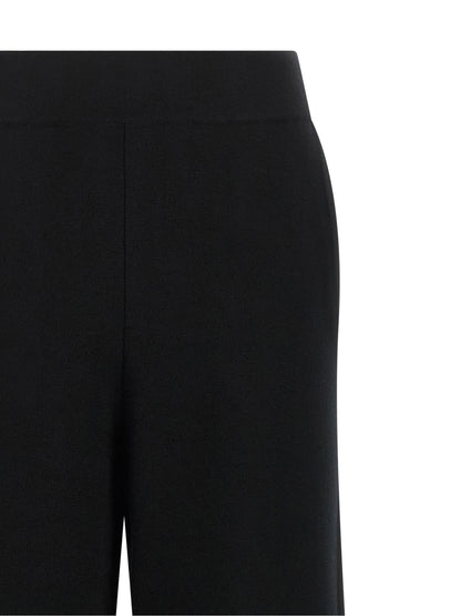 Black Wool Casual Pants
