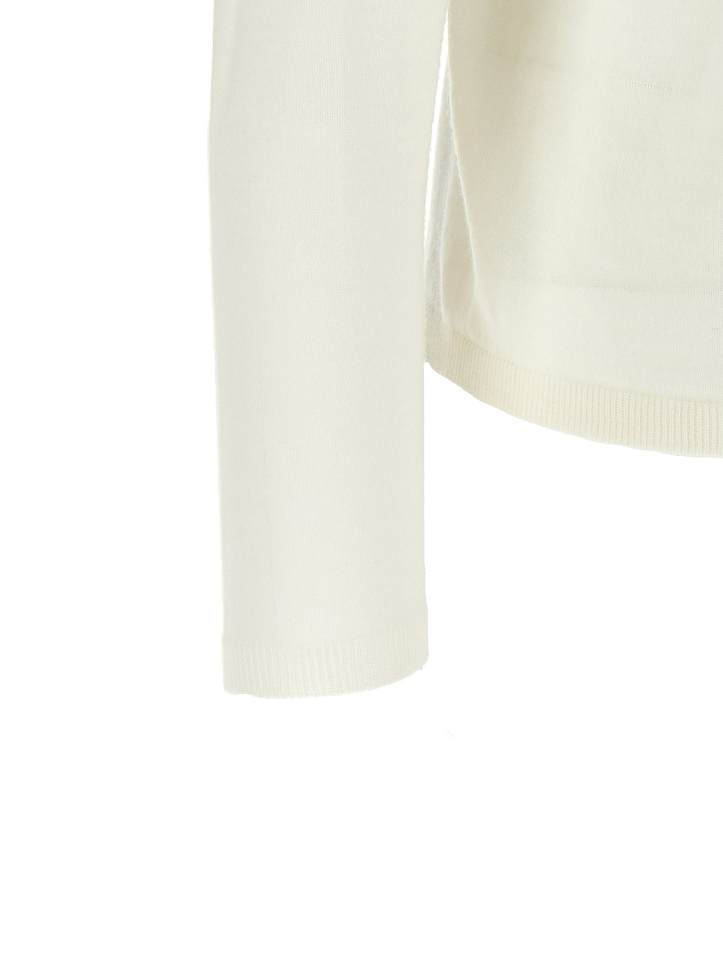 White Virgin Wool Cardigan