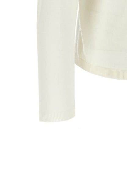 White Virgin Wool Cardigan