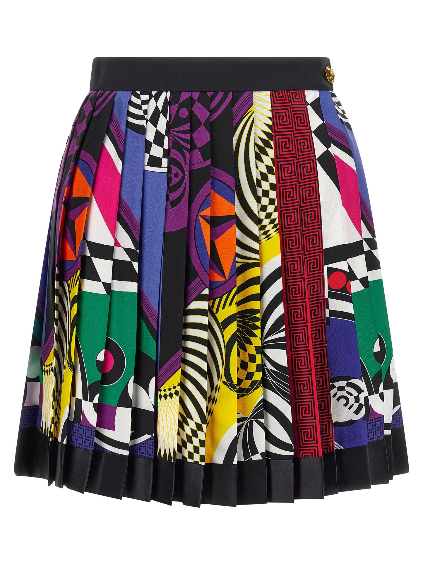 Multicolor Silk Long Skirt