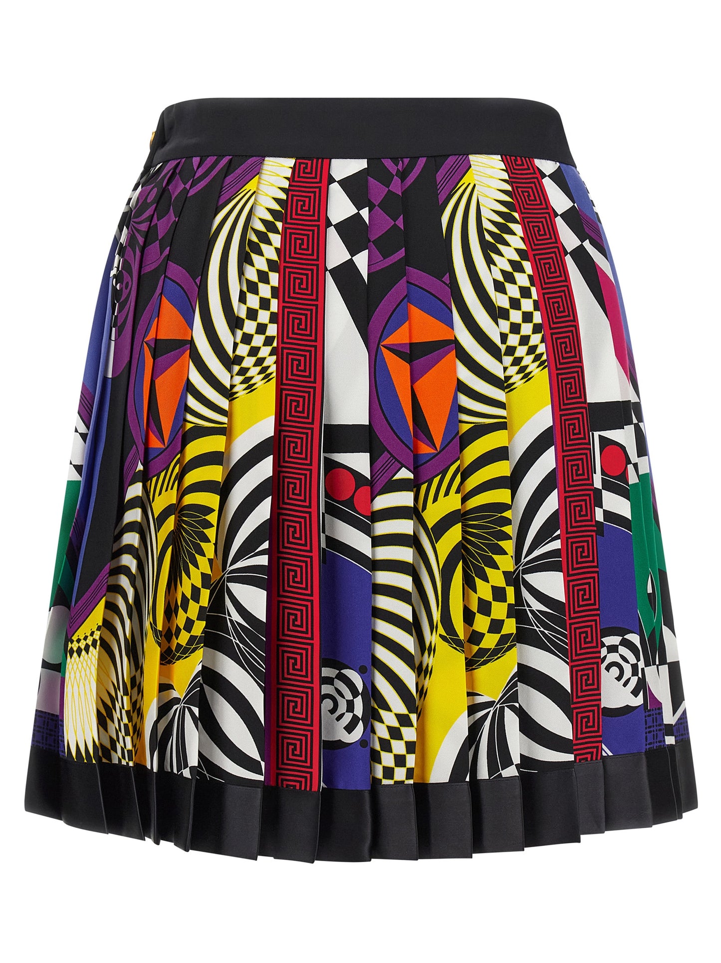 Multicolor Silk Long Skirt