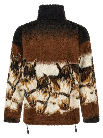 Brown Polyethylene Sweatshirt