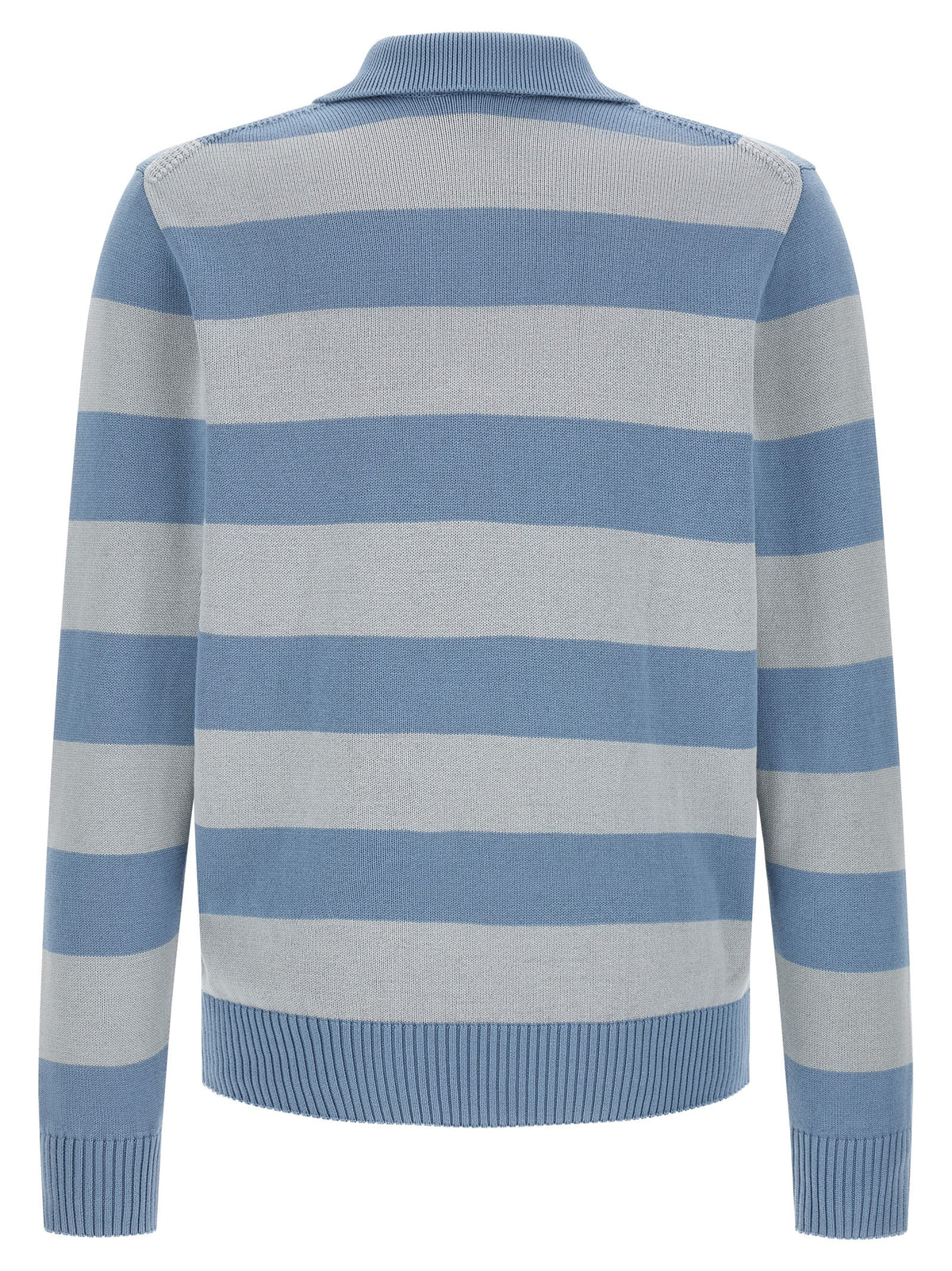 Blue Cotton Polo Shirt