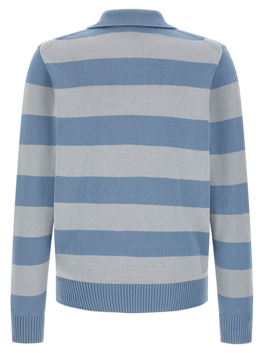Blue Cotton Polo Shirt