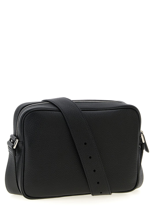 Black Calfskin Crossbody Bag
