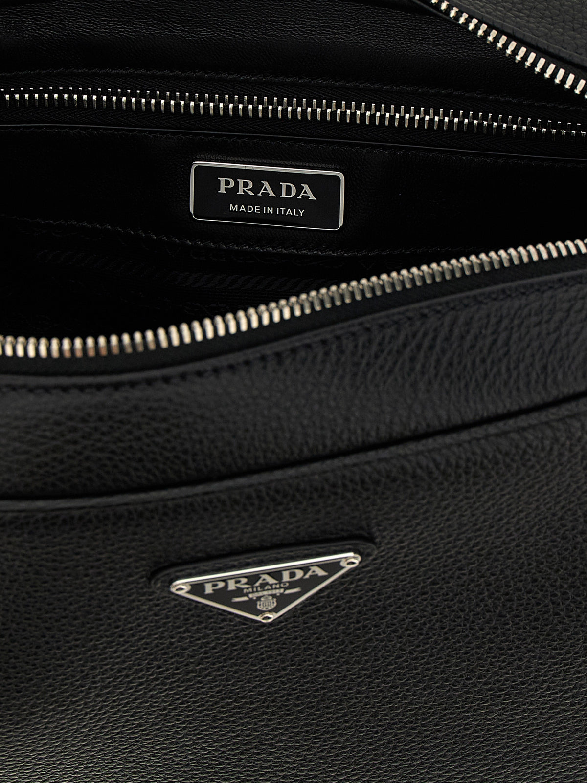 Black Calfskin Crossbody Bag