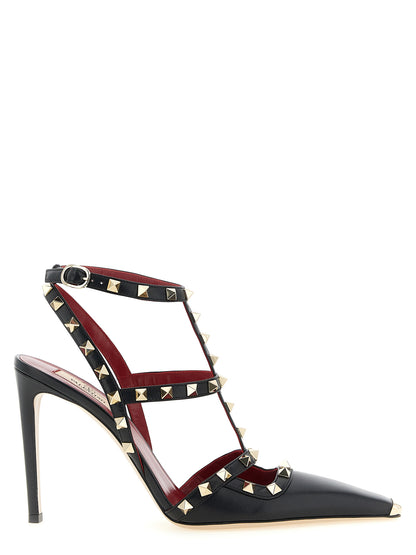 Black Calfskin High Heel Pumps