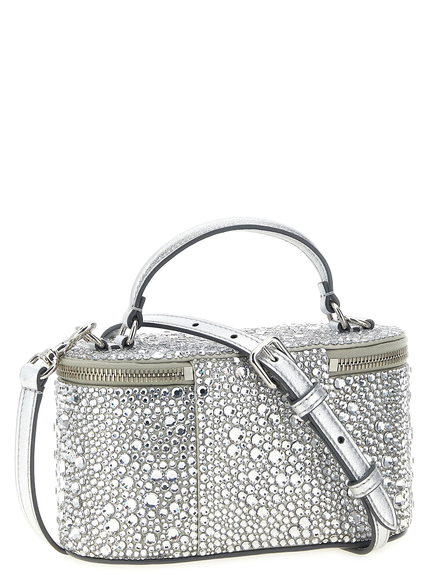 Silver Viscose Handbag