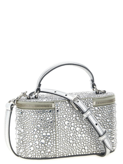 Silver Viscose Handbag