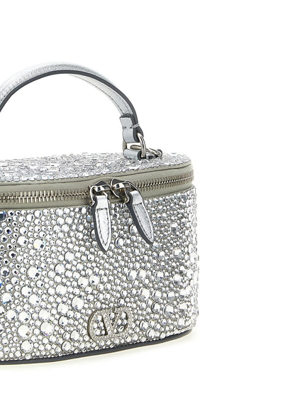 Silver Viscose Handbag