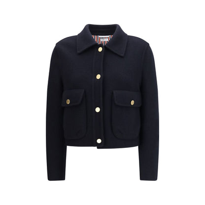 Blue Wool Oves Aries Full-Length Jacket