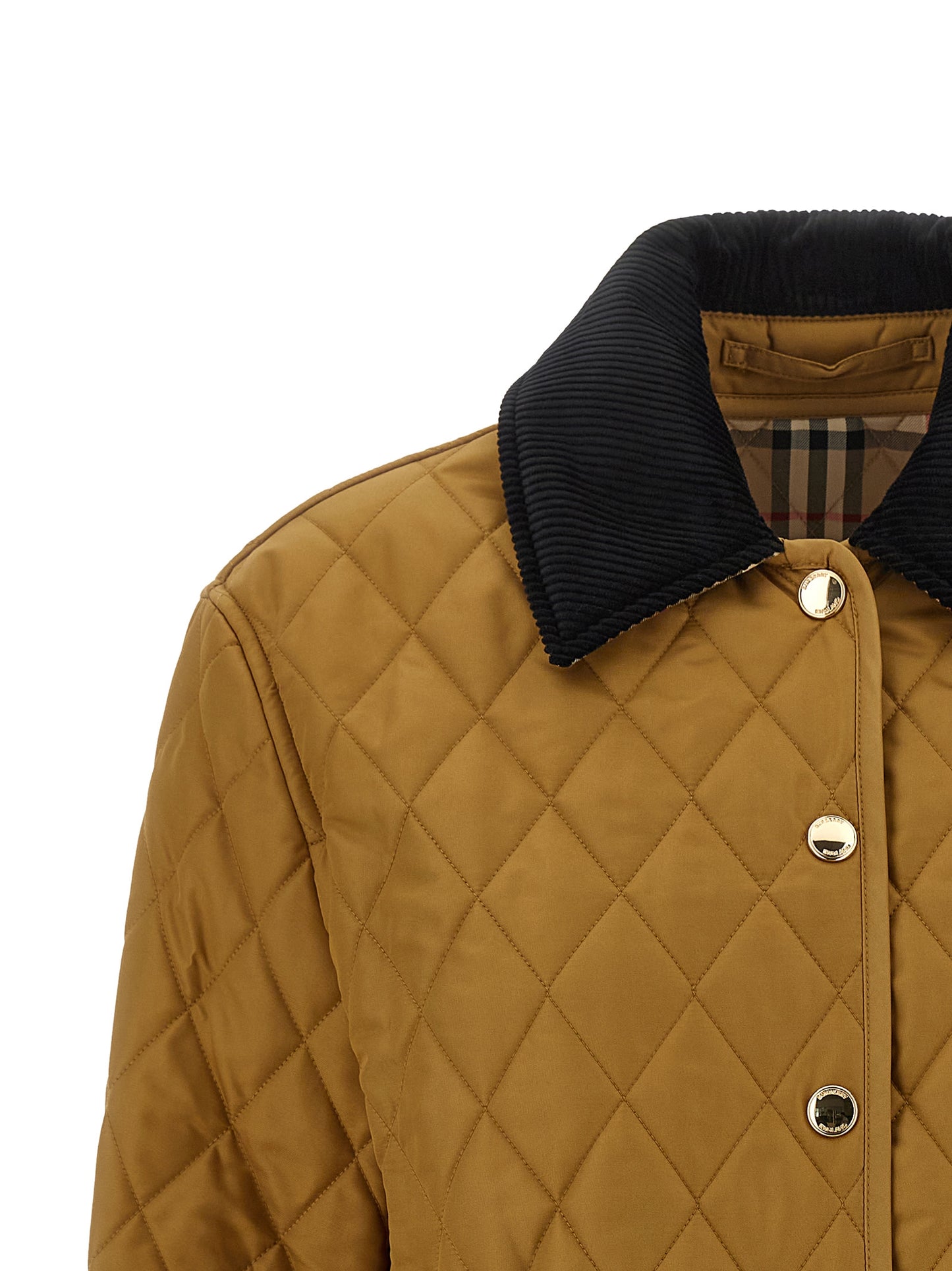 Beige Polyester Shell Jacket