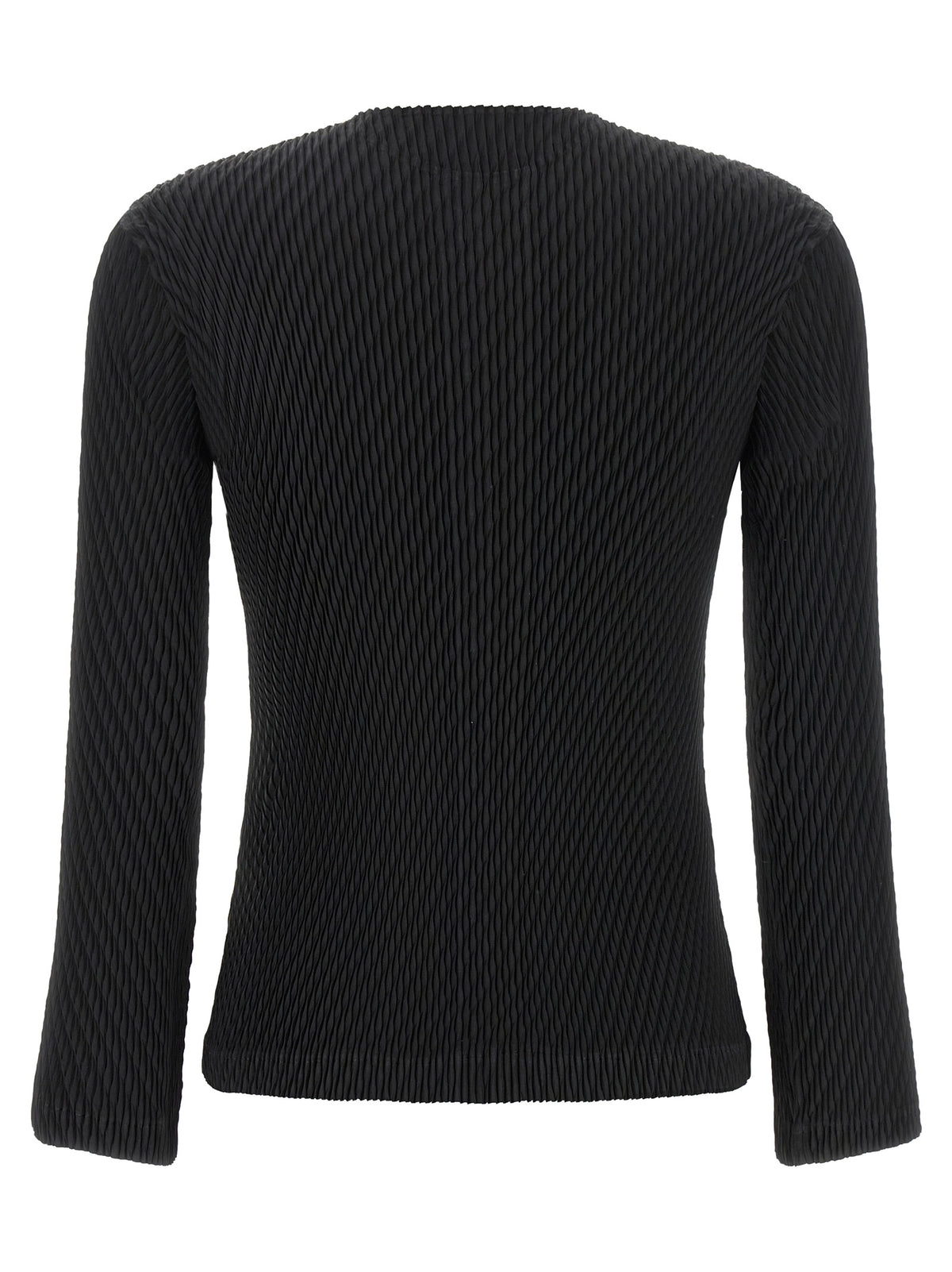 Black Polyester Cardigan