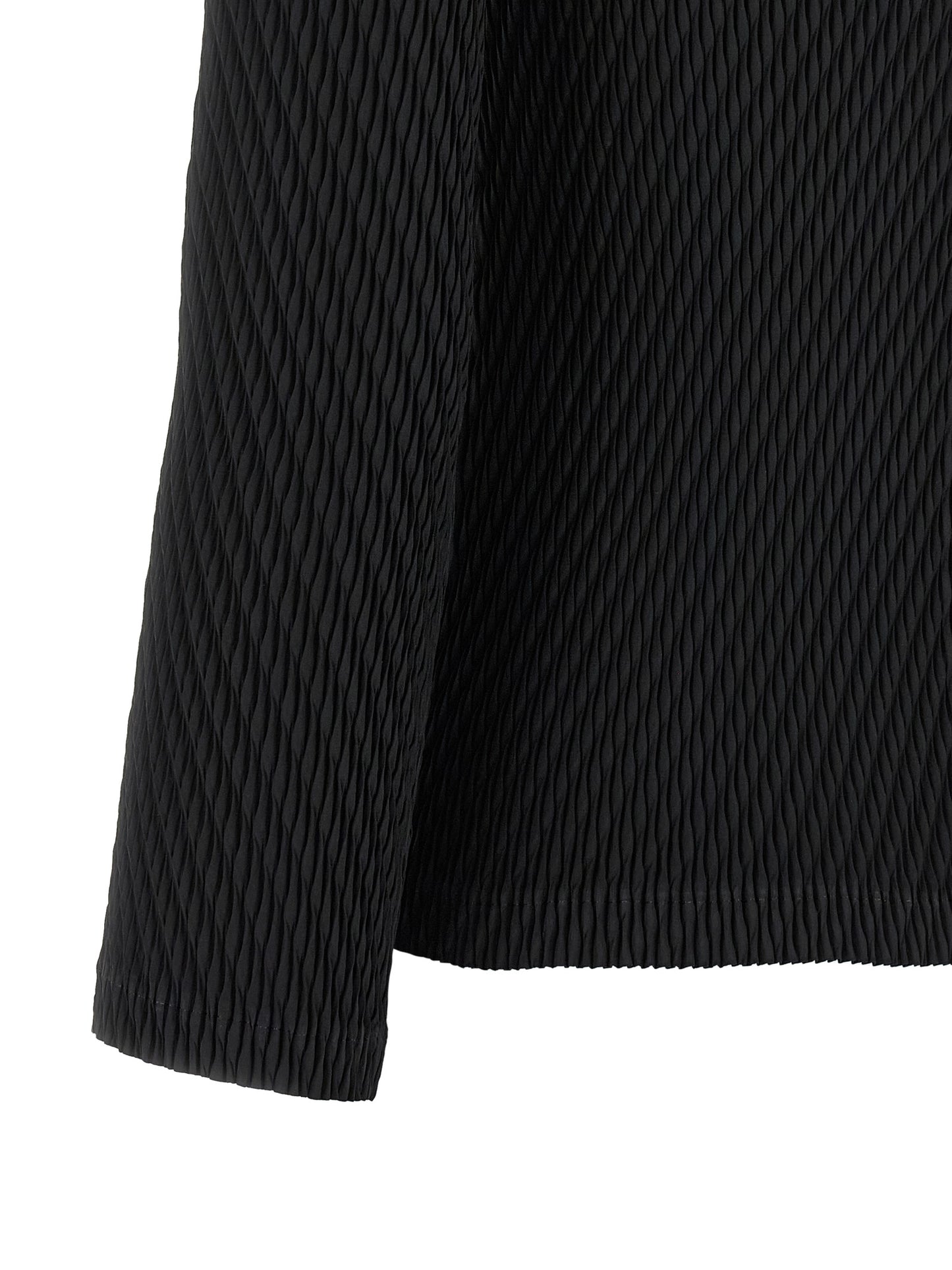 Black Polyester Cardigan