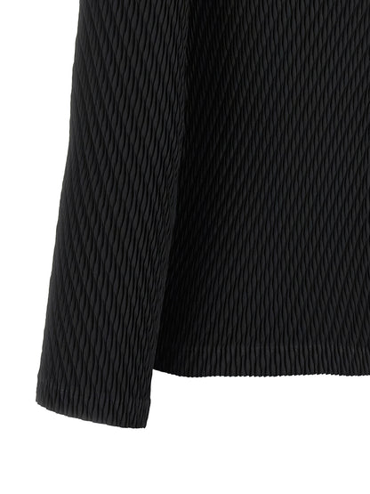 Black Polyester Cardigan