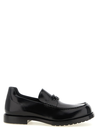 Black Calfskin Slip-On Loafers