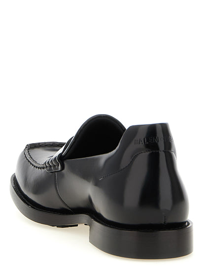 Black Calfskin Slip-On Loafers