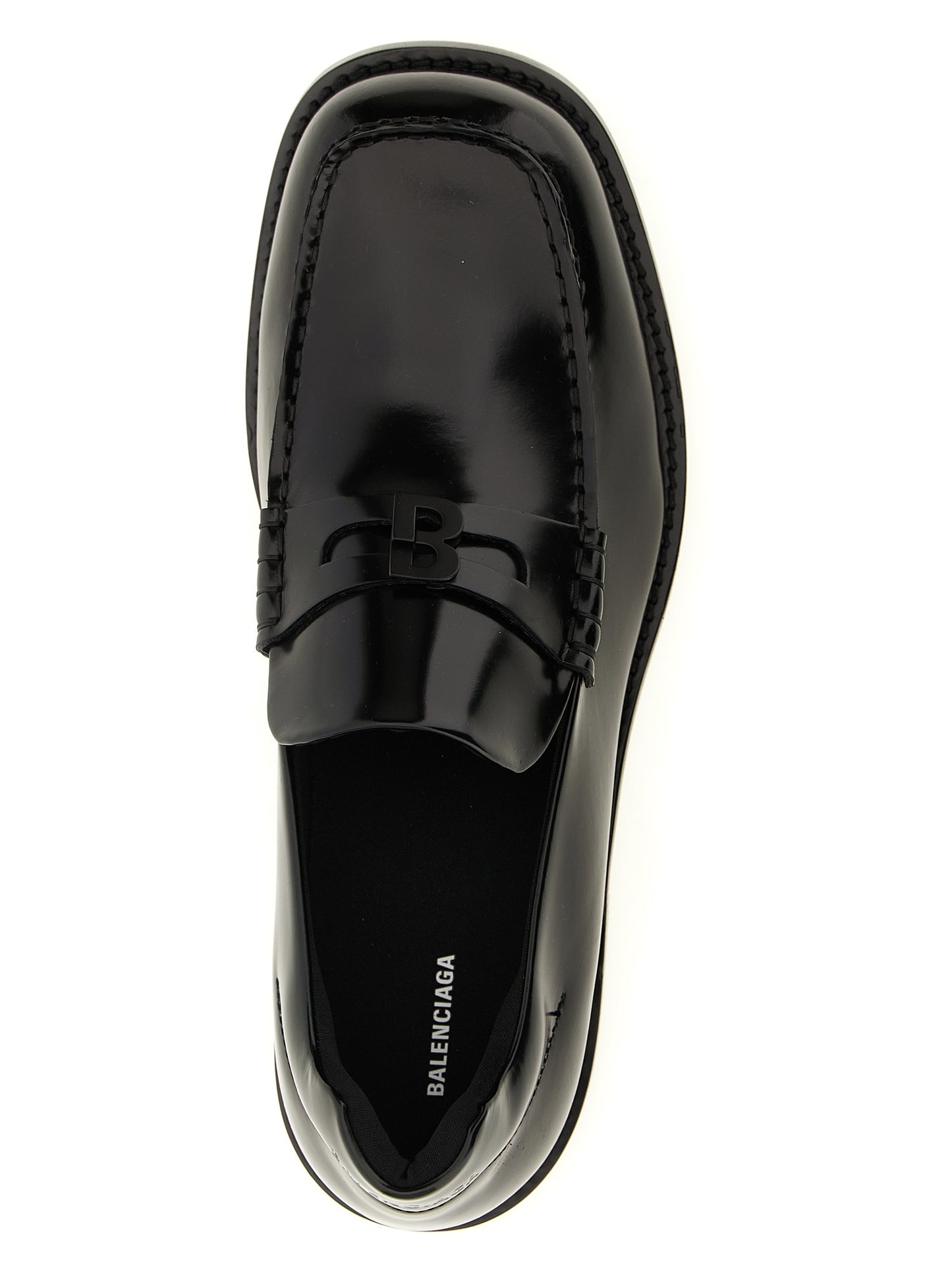 Black Calfskin Slip-On Loafers