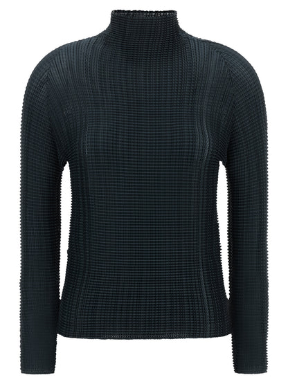 Blue Polyester Cardigan