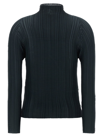 Blue Polyester Cardigan