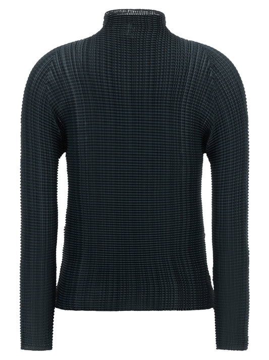 Blue Polyester Cardigan
