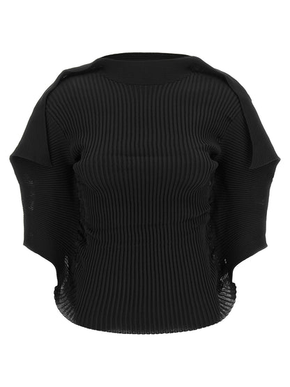 Black Polyester Blouse