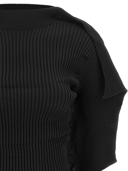 Black Polyester Blouse