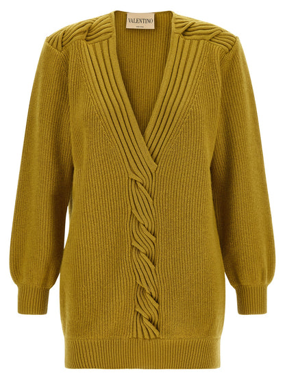 Multicolor Virgin Wool Cardigan