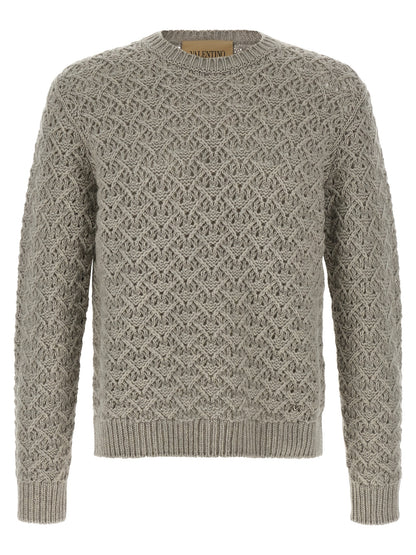 Gray Virgin Wool Cardigan