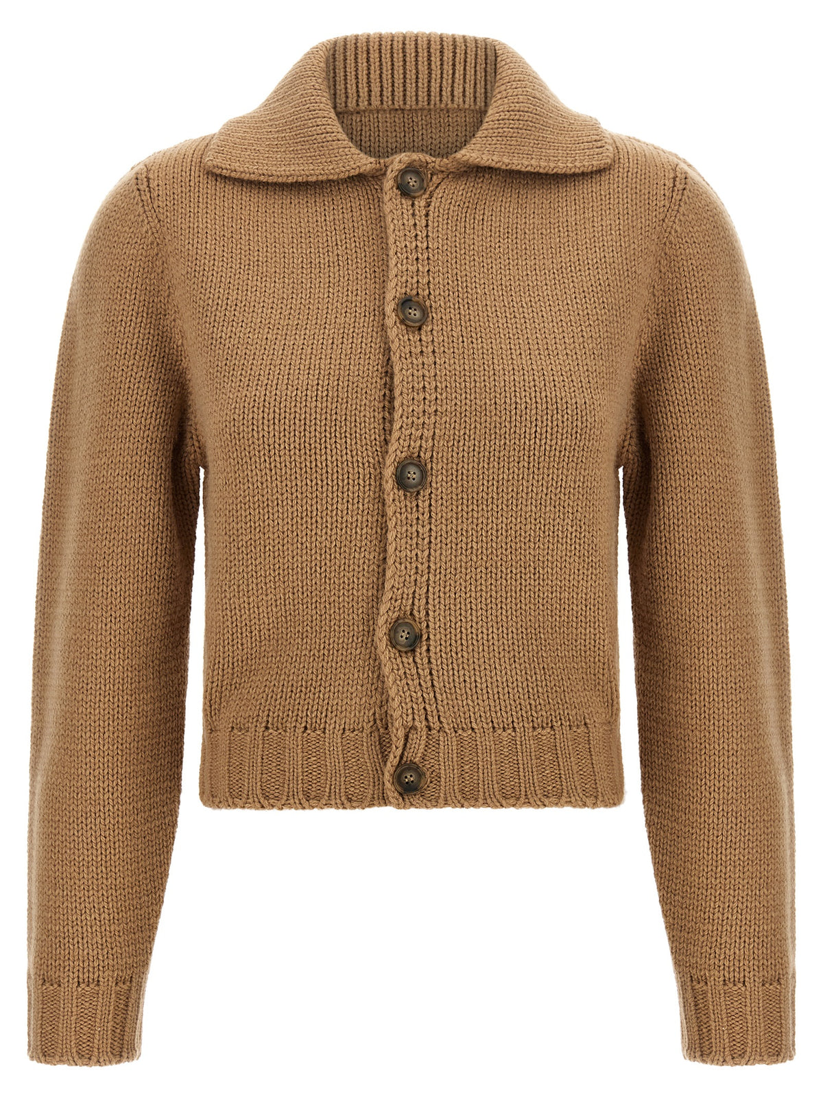 Beige Wool Cardigan