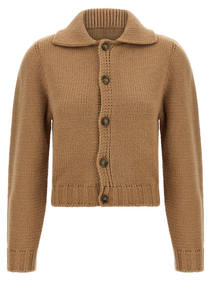 Beige Wool Cardigan