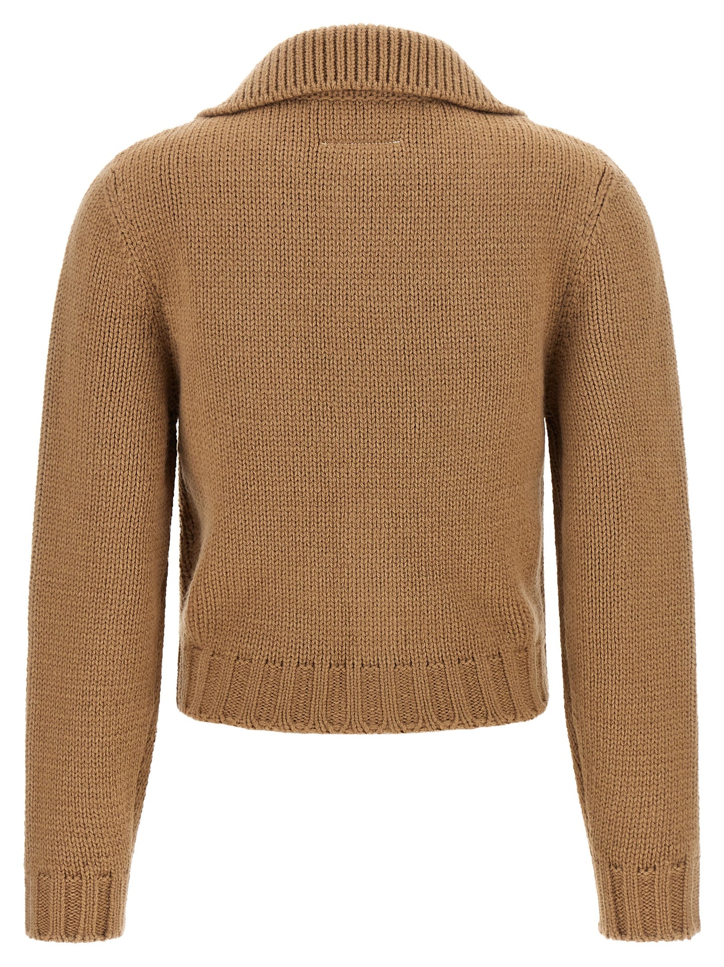 Beige Wool Cardigan