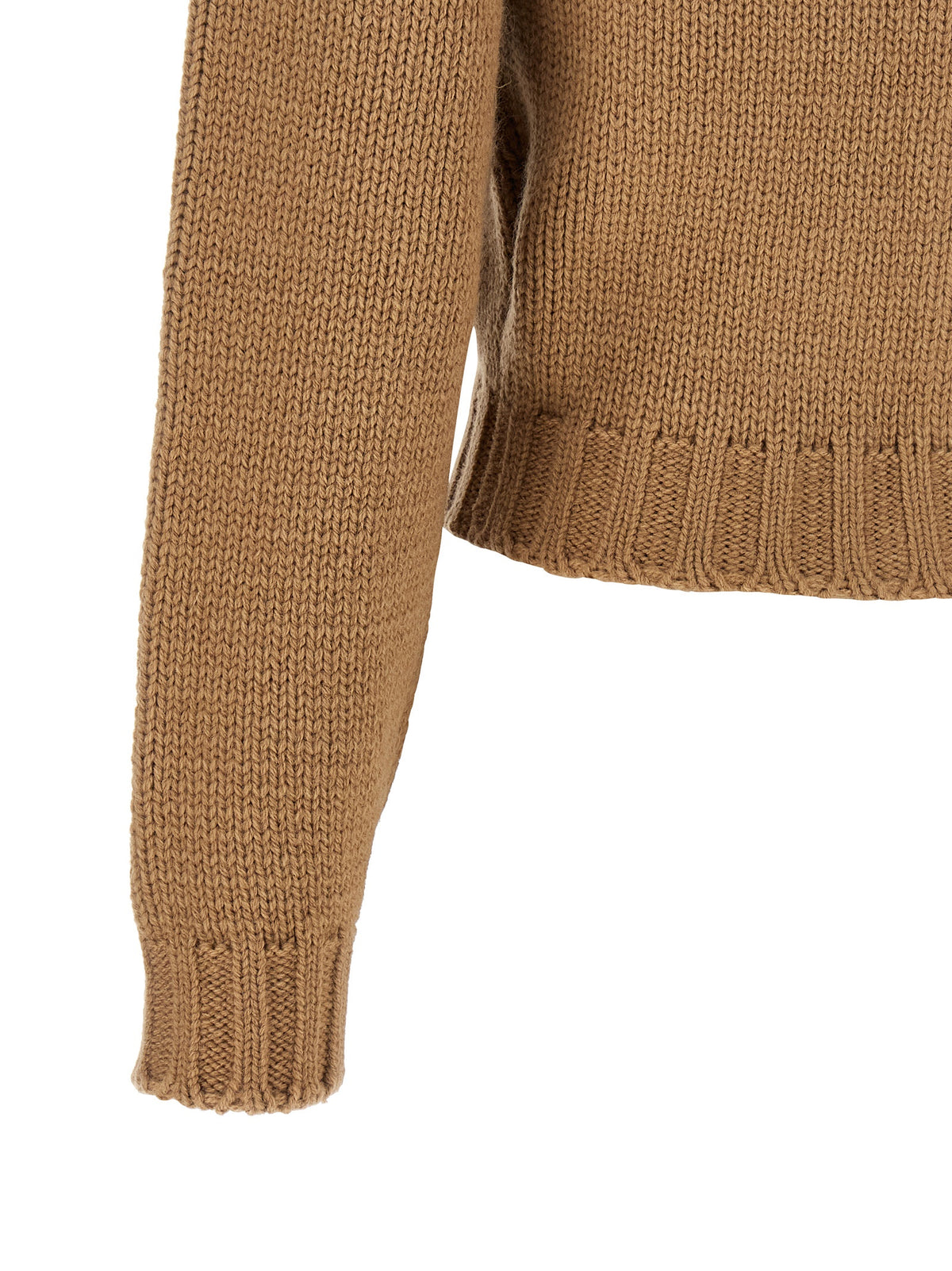 Beige Wool Cardigan