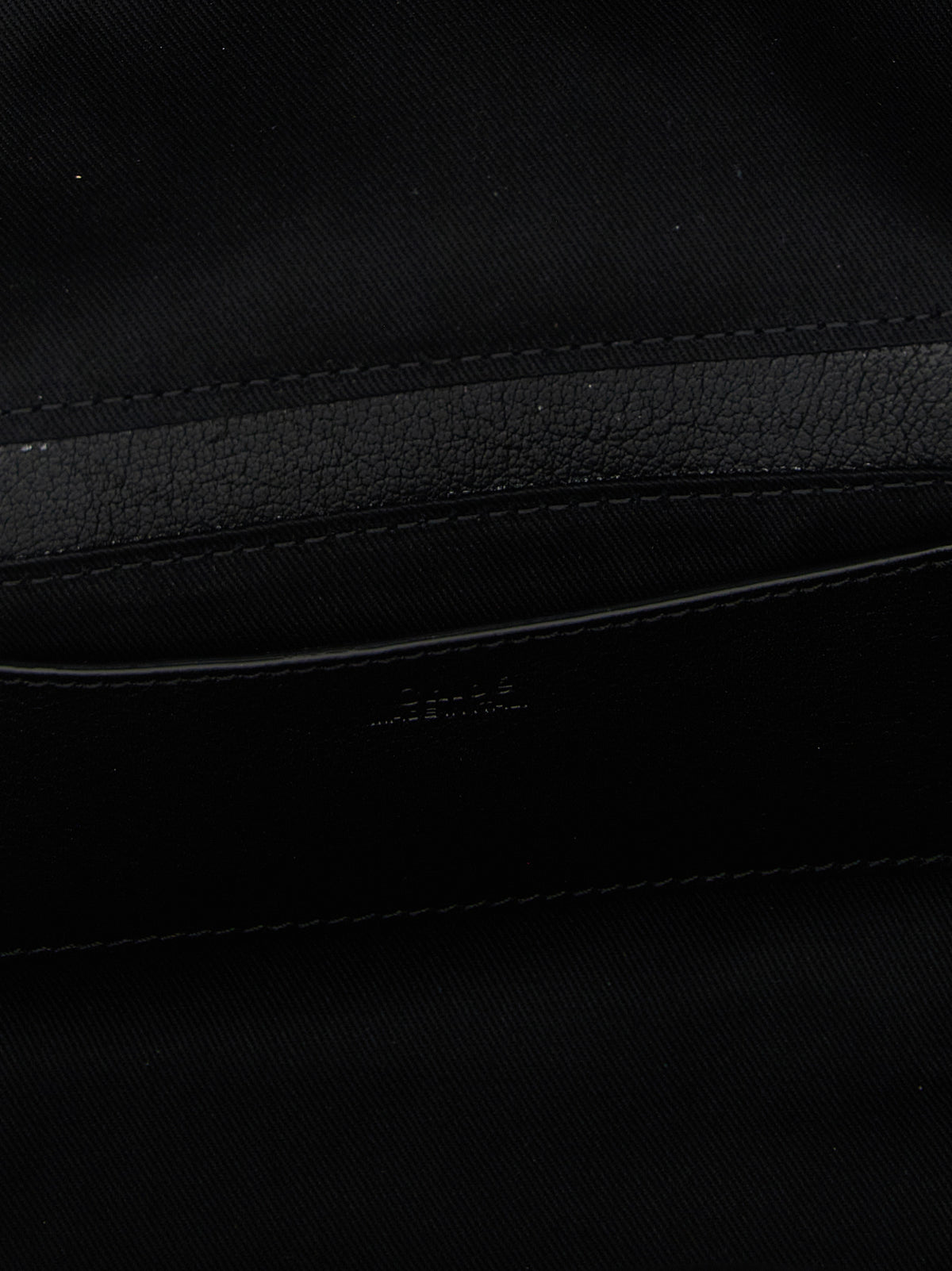 Black Buffalo Leather Shoulder Bag