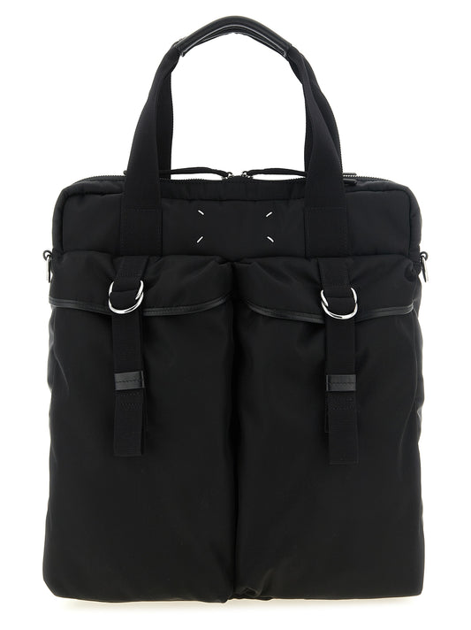 Black Polyamide Tote Bag