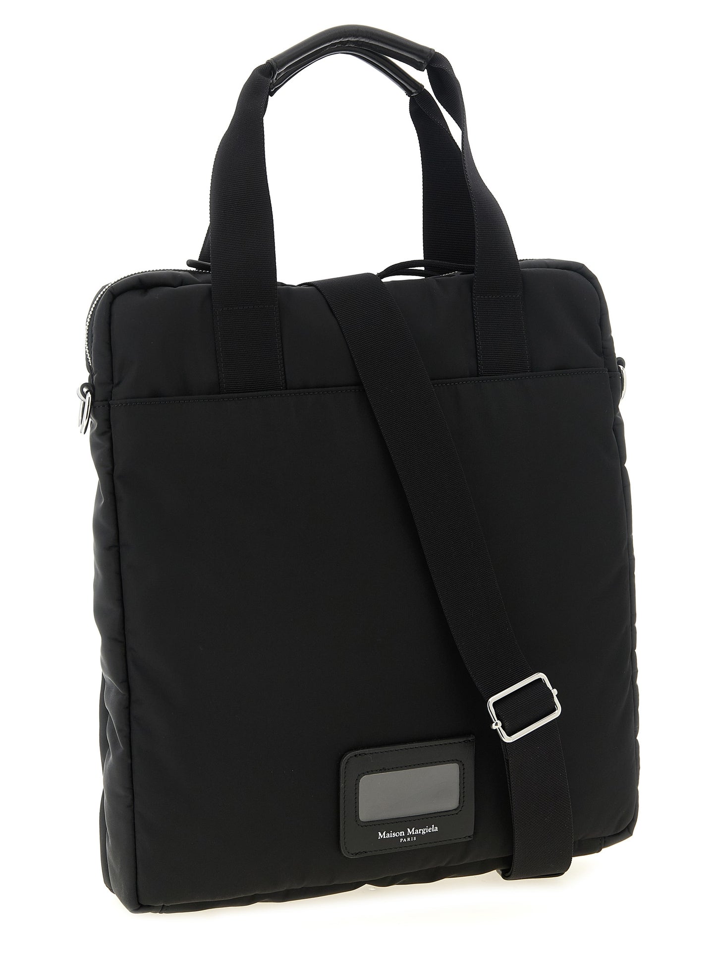 Black Polyamide Tote Bag