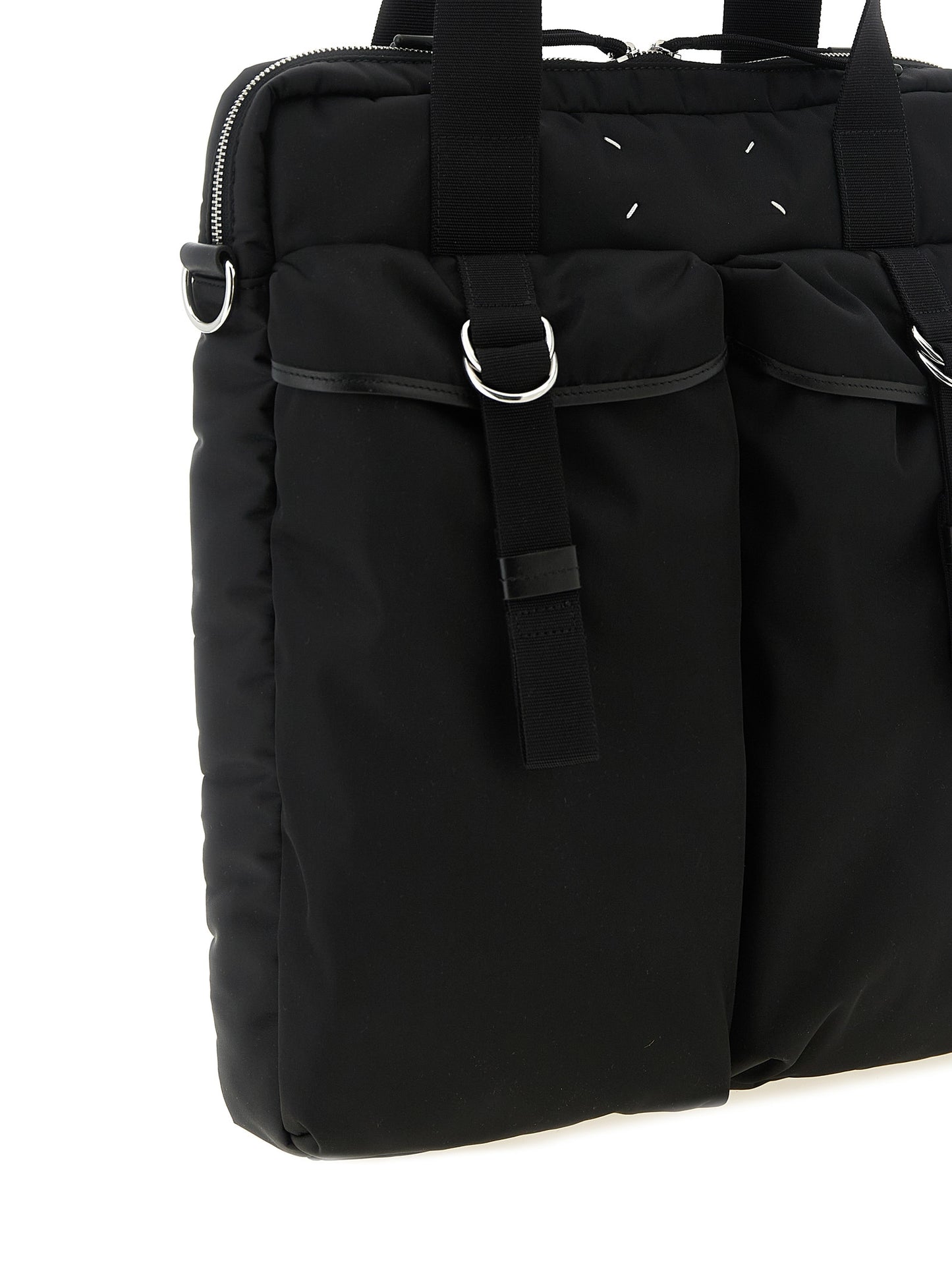 Black Polyamide Tote Bag