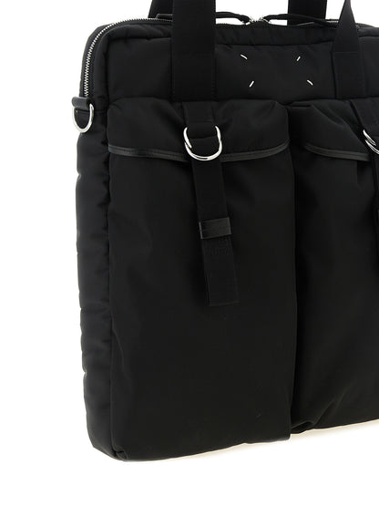 Black Polyamide Tote Bag