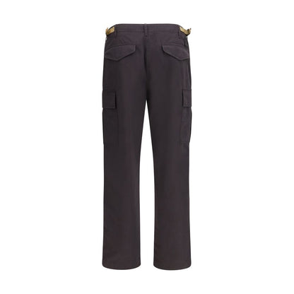 Brown Cotton Cargo Pants