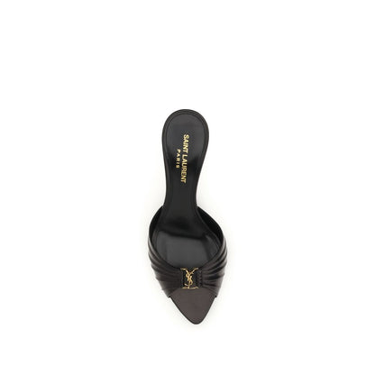 Black Calf Leather Bos Taurus Sandals