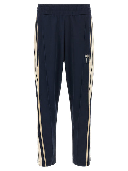 Blue Polyester Joggers (Workout Pants)