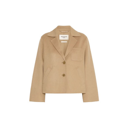 Brown Polyamide Full-Length Jacket