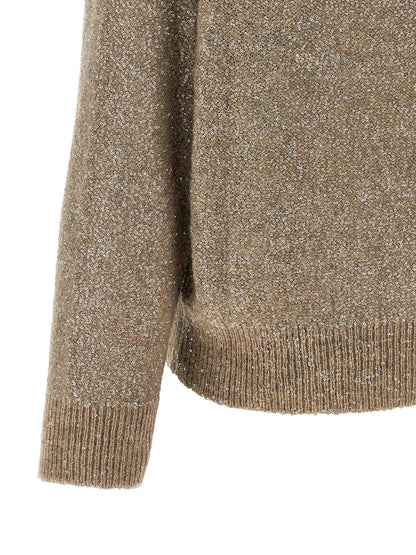 Beige Polyamide Cardigan