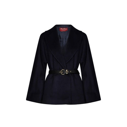 Blue Virgin Wool Coat