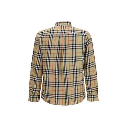 Beige Cotton Pattern Shirt